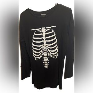 Hot topic skeleton shirt/dress glow in the dark